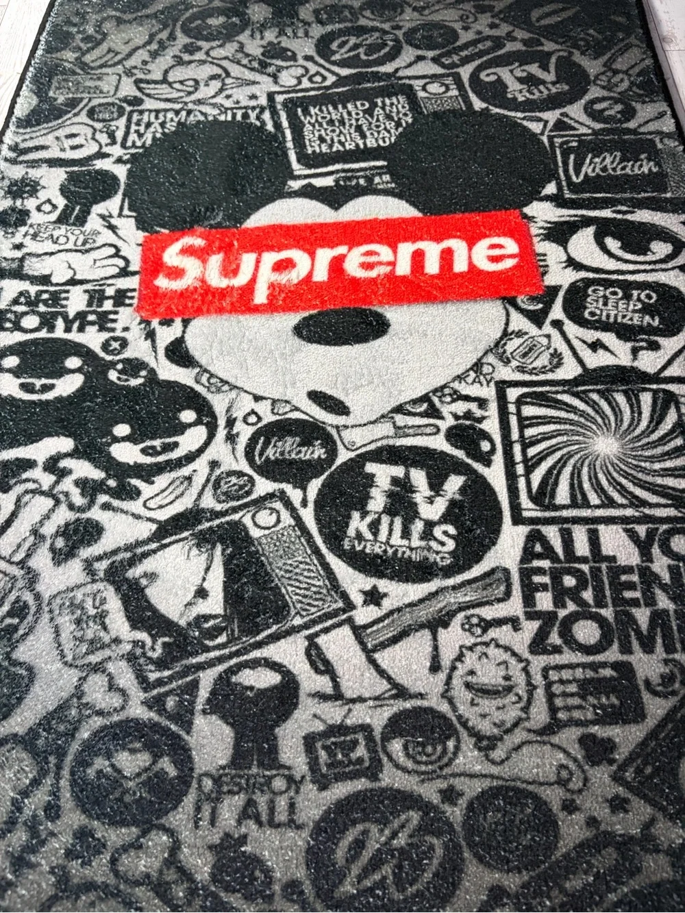 22”X32” Supreme X Mickey Inspired Rug “!! Check My Profile For More!!”